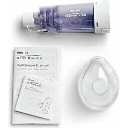 Ингалятор Philips Respironics OptiChamber Diamond с детской маской Ингалятор Philips Respironics OptiChamber Diamond с детской маской